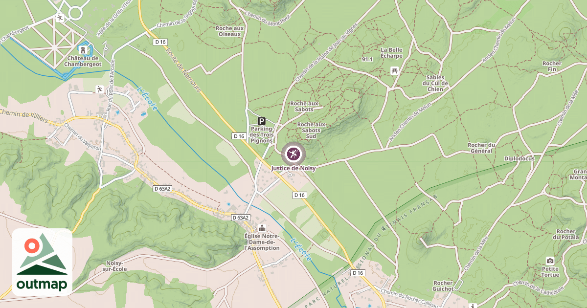 Map of Justice de Noisy