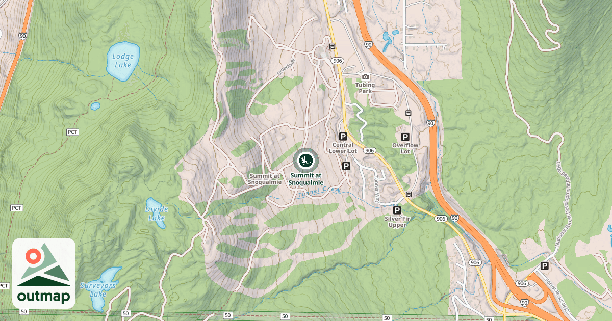 Map of Summit at Snoqualmie