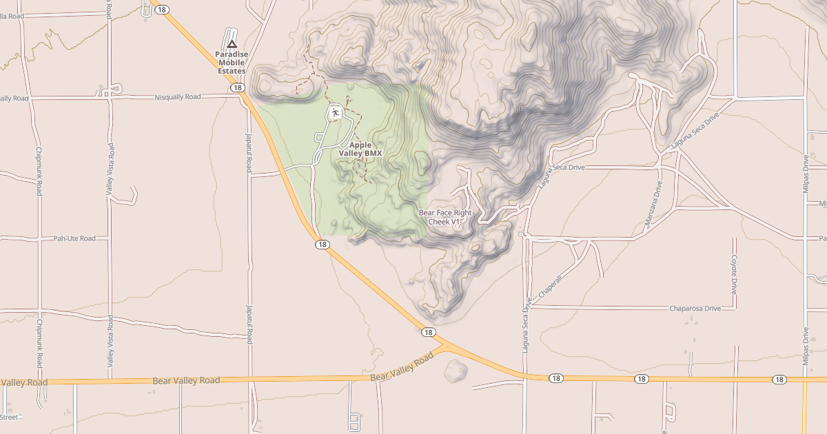 Map preview of Bear Face Right Cheek