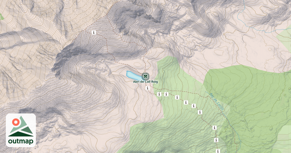 Map of Abri de Coll Roig