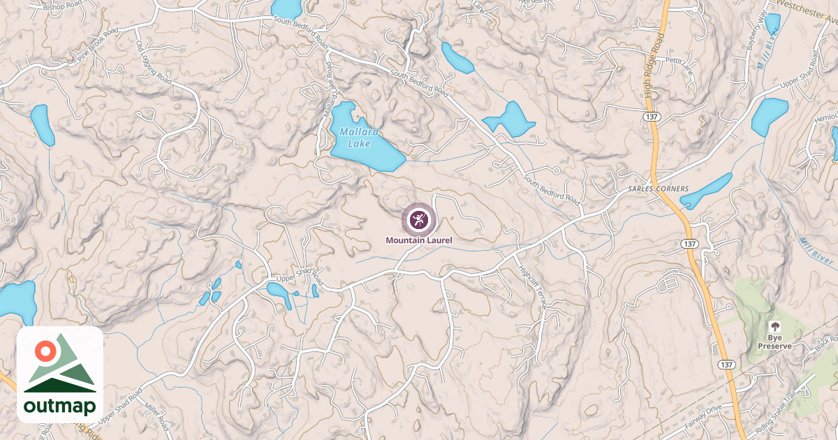 Map of Mountain Laurel