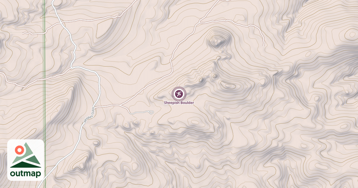 Map of Sheepish Boulder