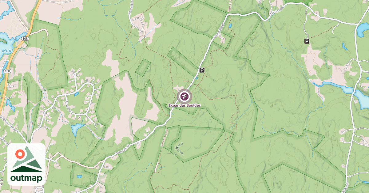Map of Expander Boulder