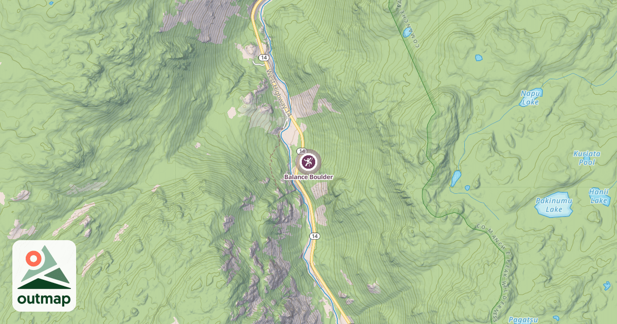 Map of Balance Boulder