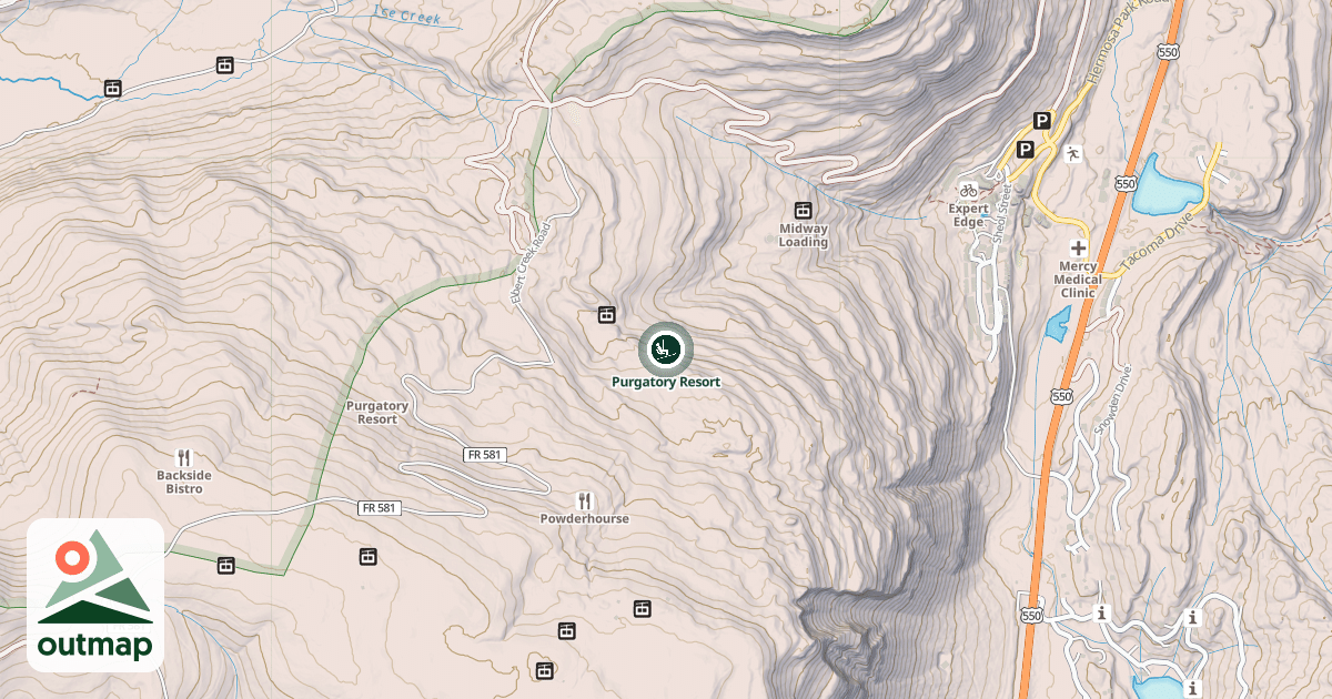Map of Purgatory Resort
