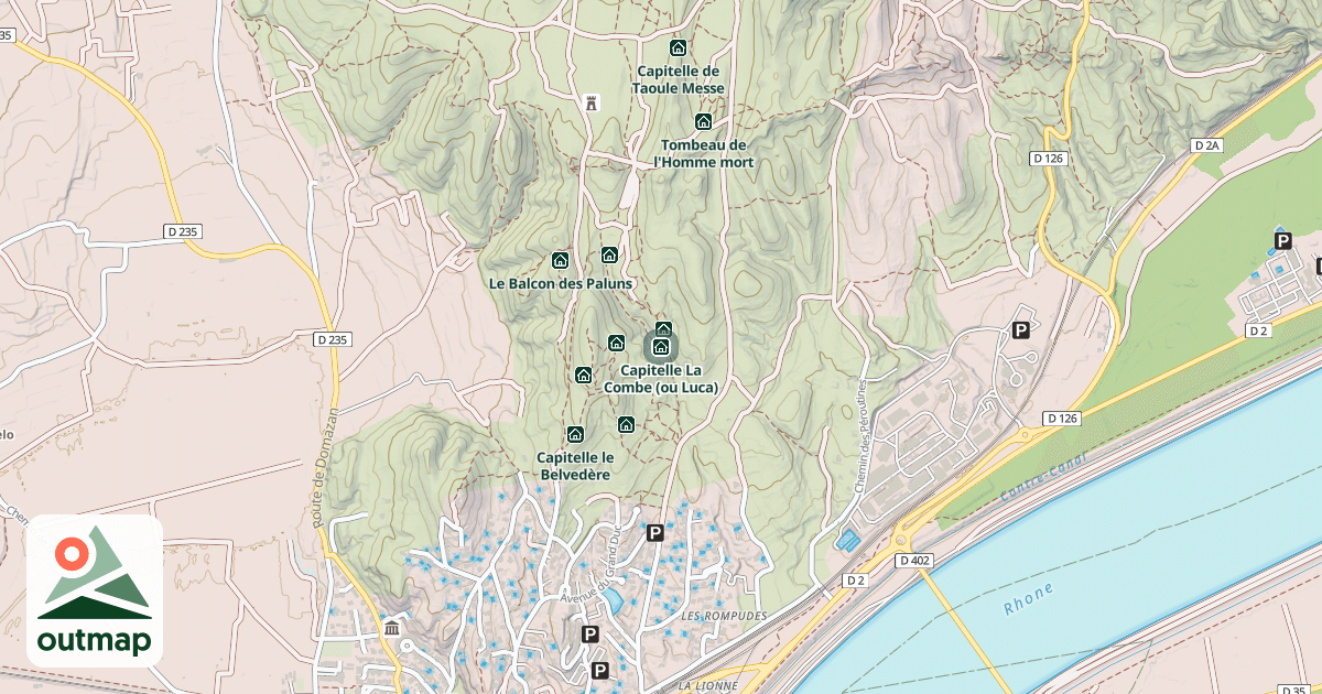 Map of Capitelle La Combe (ou Luca)