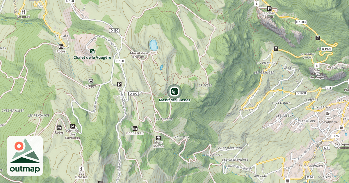 Map of Massif des Brasses