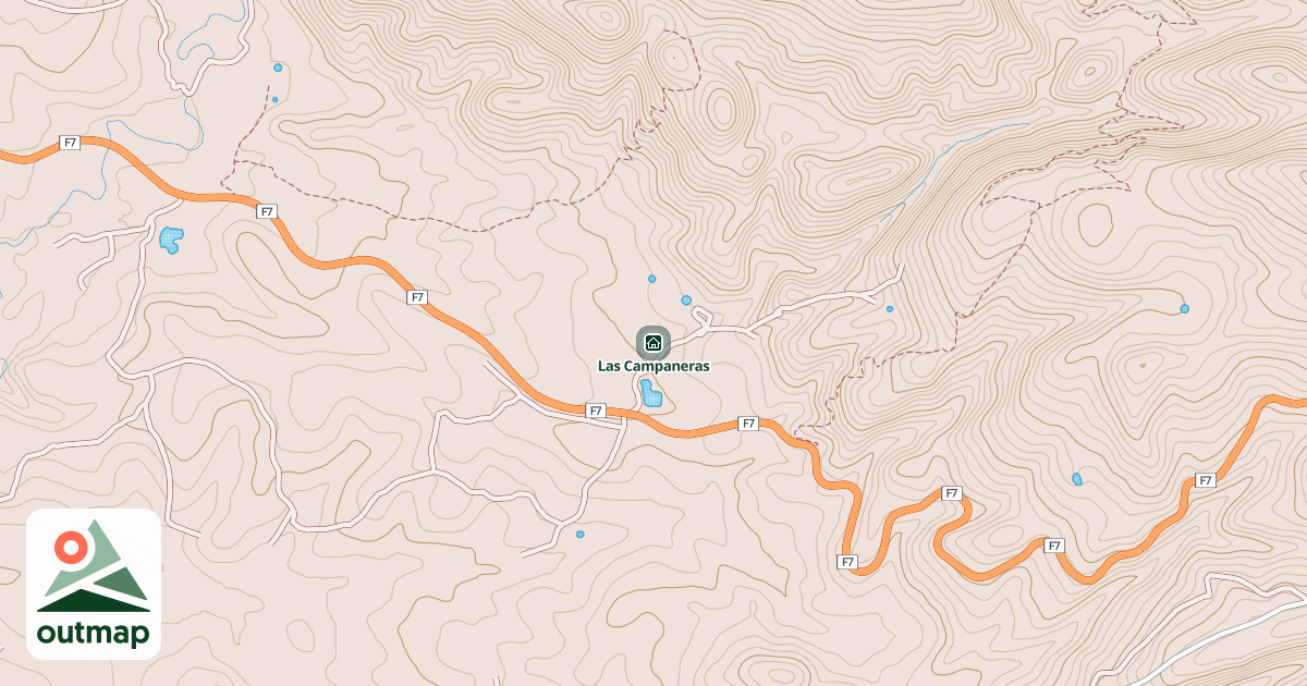 Map of Las Campaneras