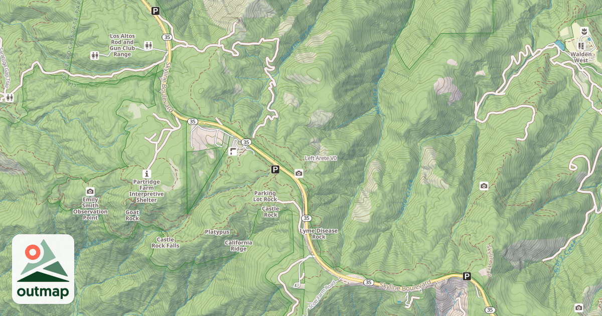 Map of Left Arete