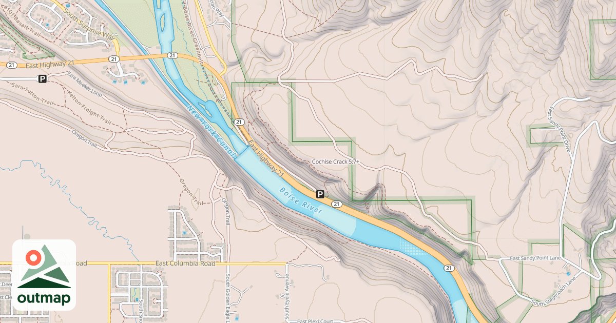 Map of Cochise Crack