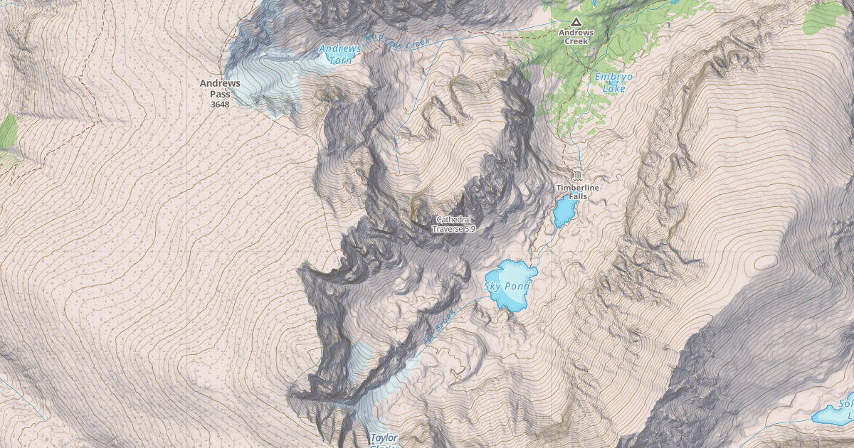 Map preview of Cathedral Traverse