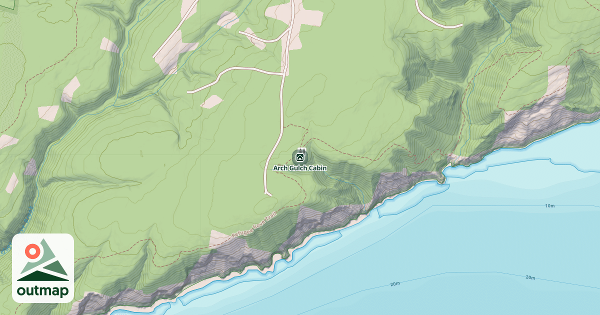 Map of Arch Gulch Cabin