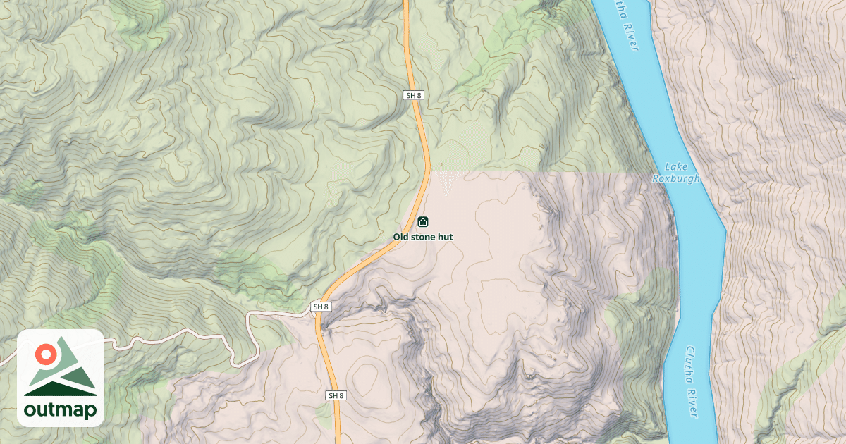 Map of Old stone hut