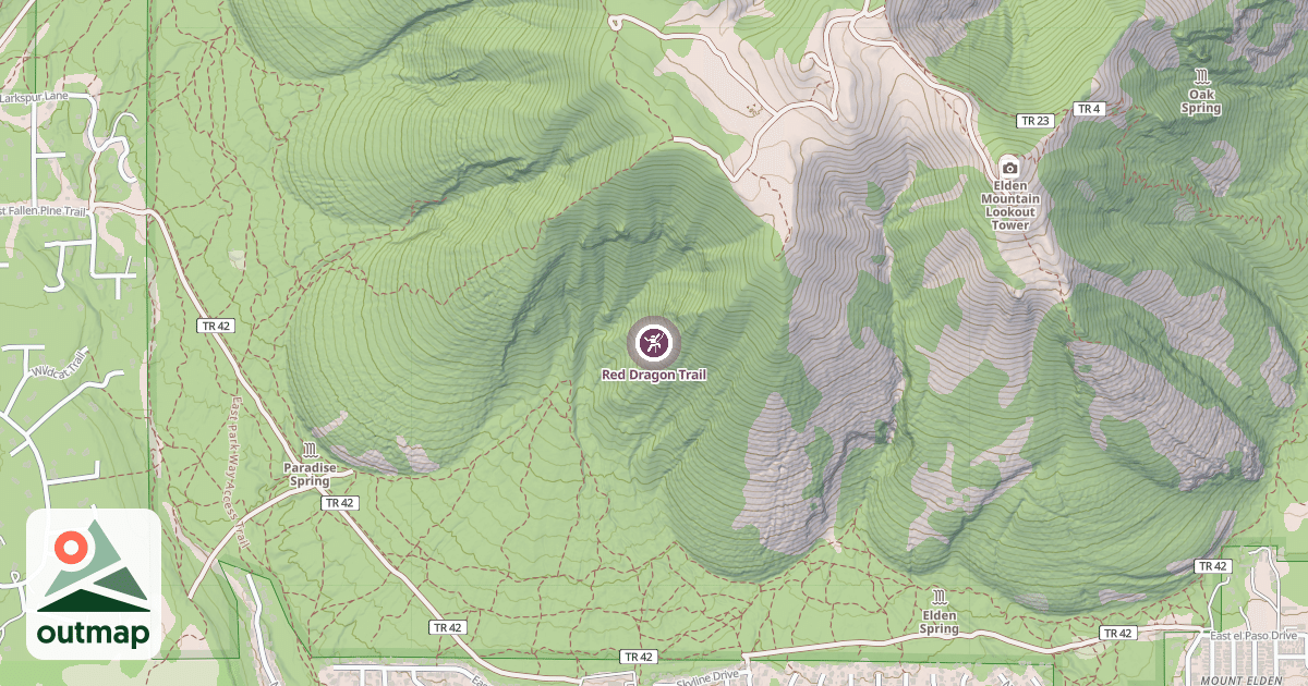 Map of Red Dragon Trail