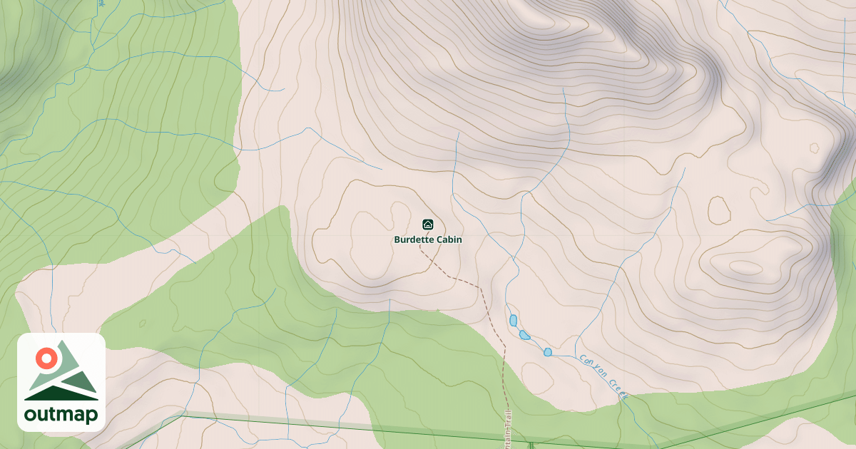 Map of Burdette Cabin