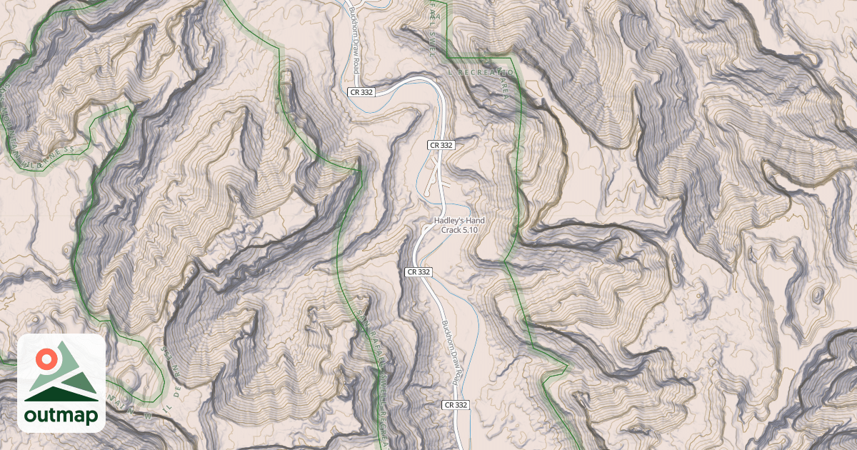 Map of Hadley's Hand Crack