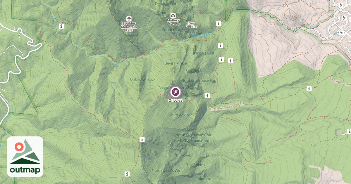 Map of Onoclea