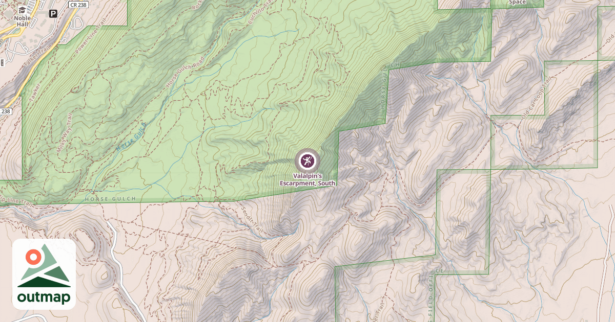Map of Valalpin's Escarpment, South