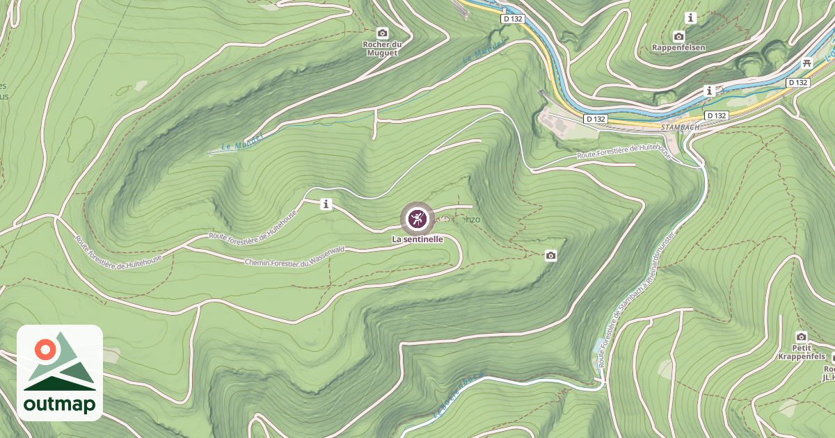 Map of La sentinelle