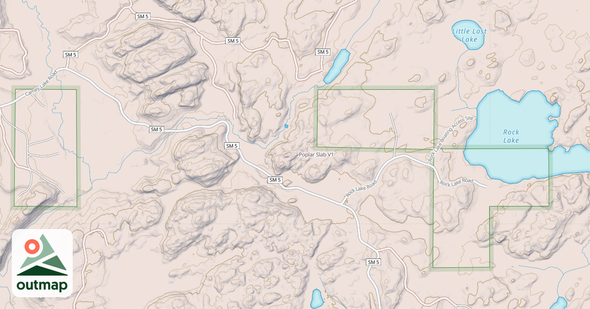 Map of Poplar Slab