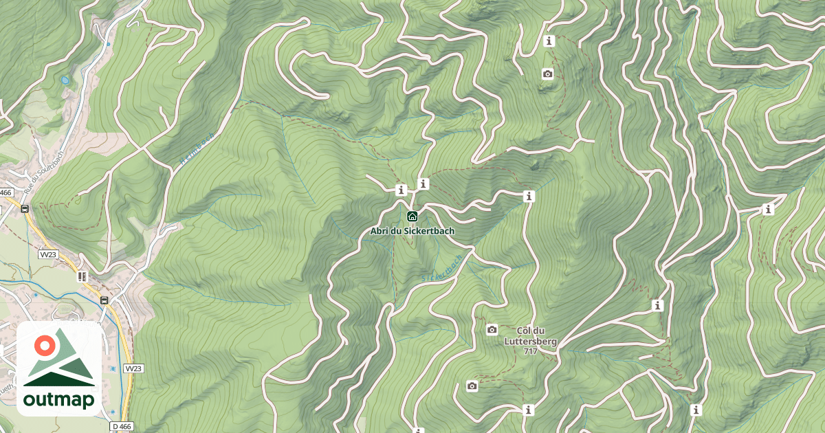 Map of Abri du Sickertbach