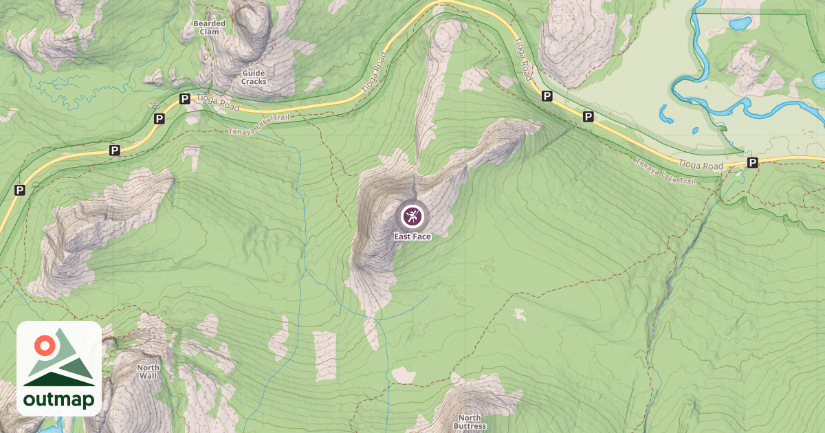 Map of East Face