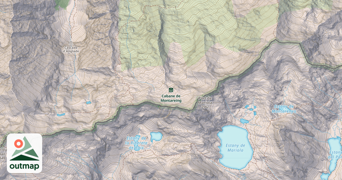 Map of Cabane de Montareing