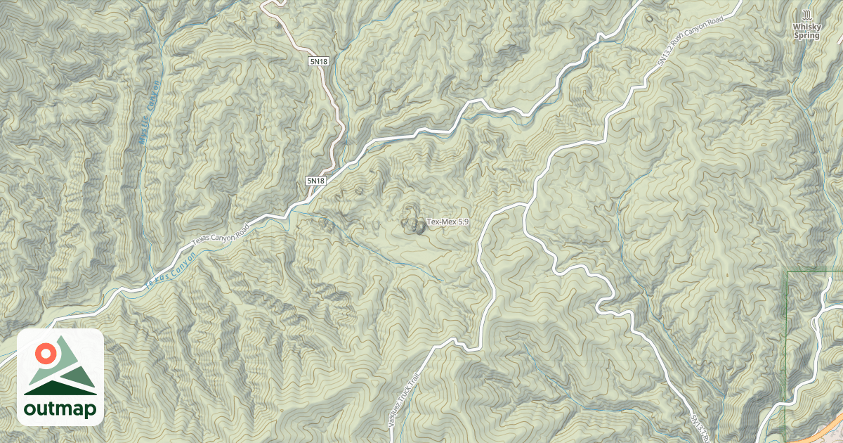 Map of Tex-Mex