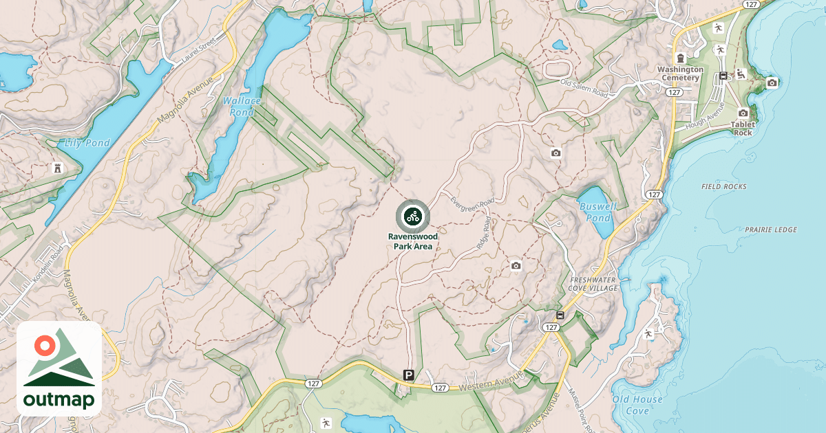 Map of Ravenswood Park Area