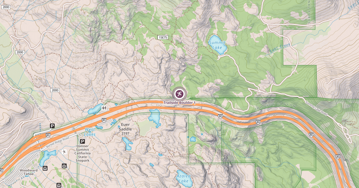 Map preview of Trailside Boulder 1