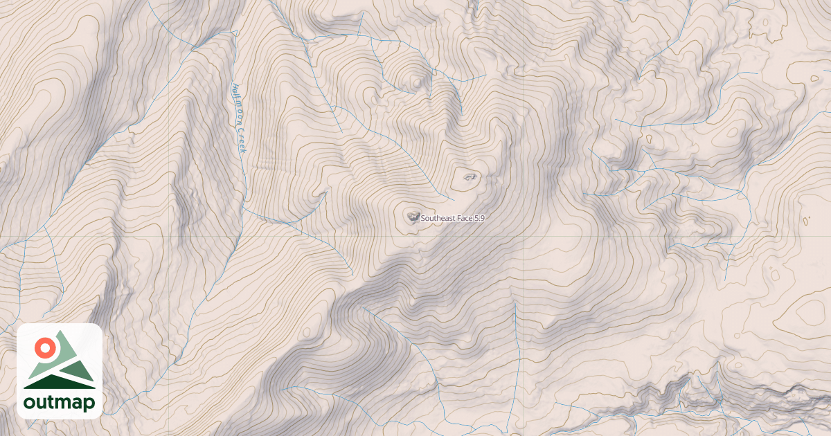 Map of Southeast Face