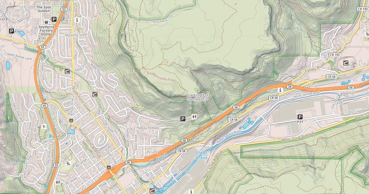 Map preview of Crack (right of Interface)