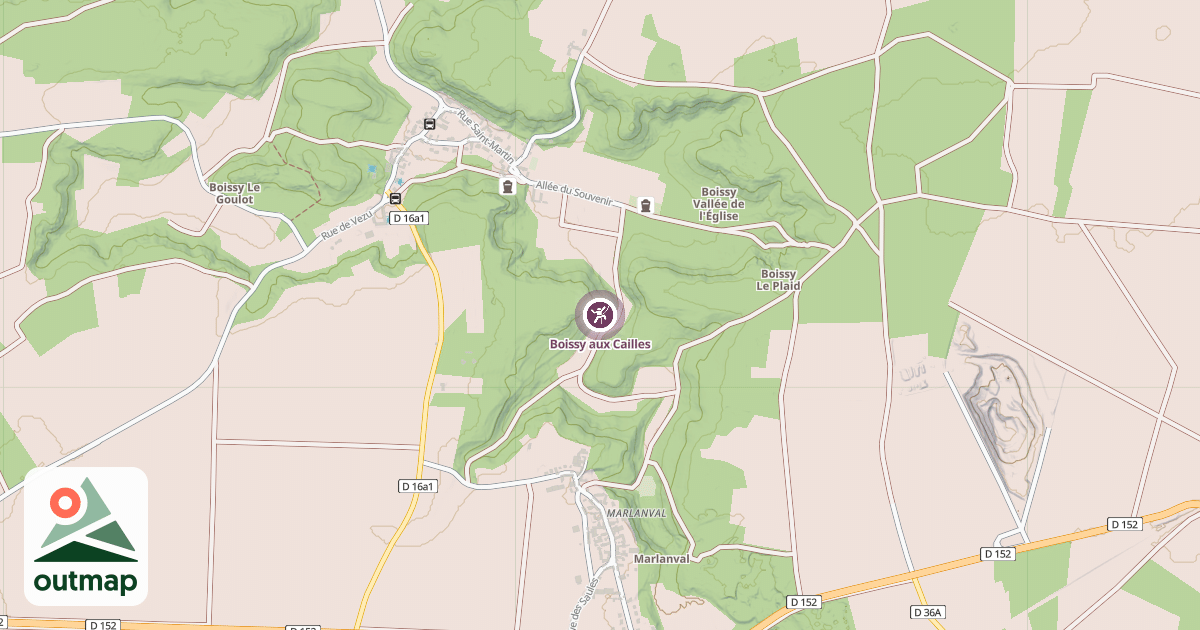 Map of Boissy aux Cailles