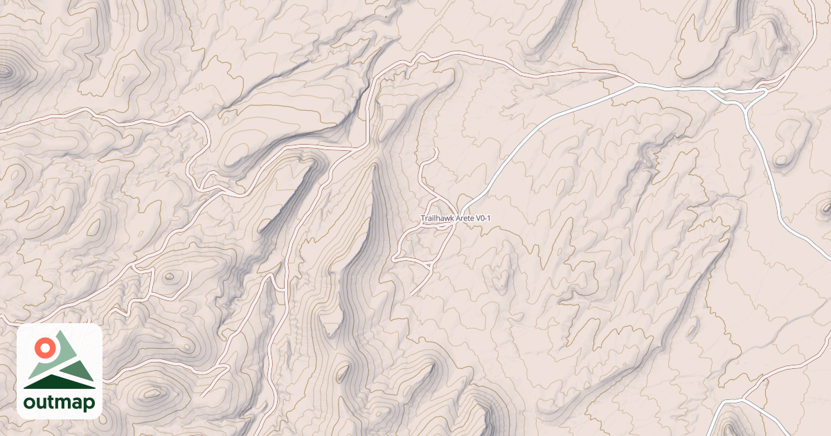 Map of Trailhawk Arete