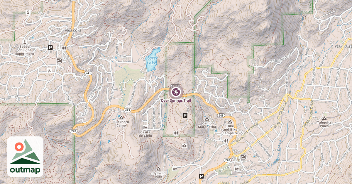Map of Deer Springs Trail