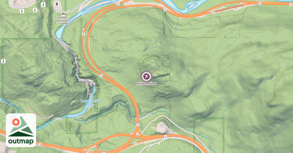 Map of Nicolum Knob