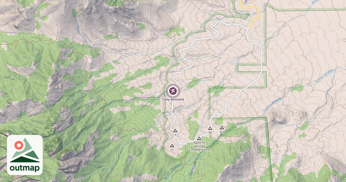 Map of Tony Bennett