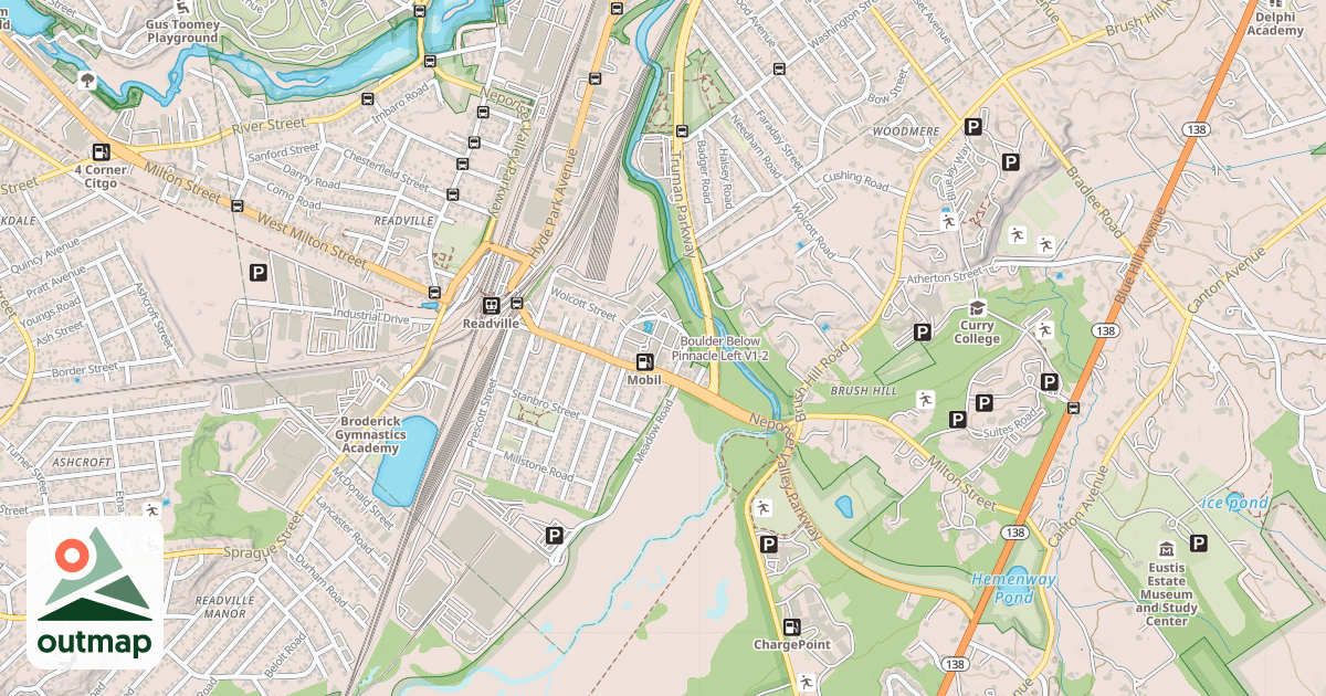 Map of Boulder Below Pinnacle Left