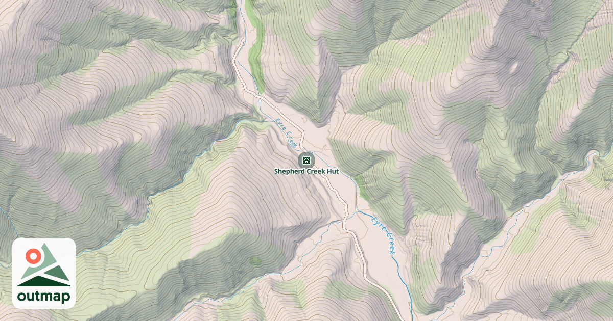 Map of Shepherd Creek Hut