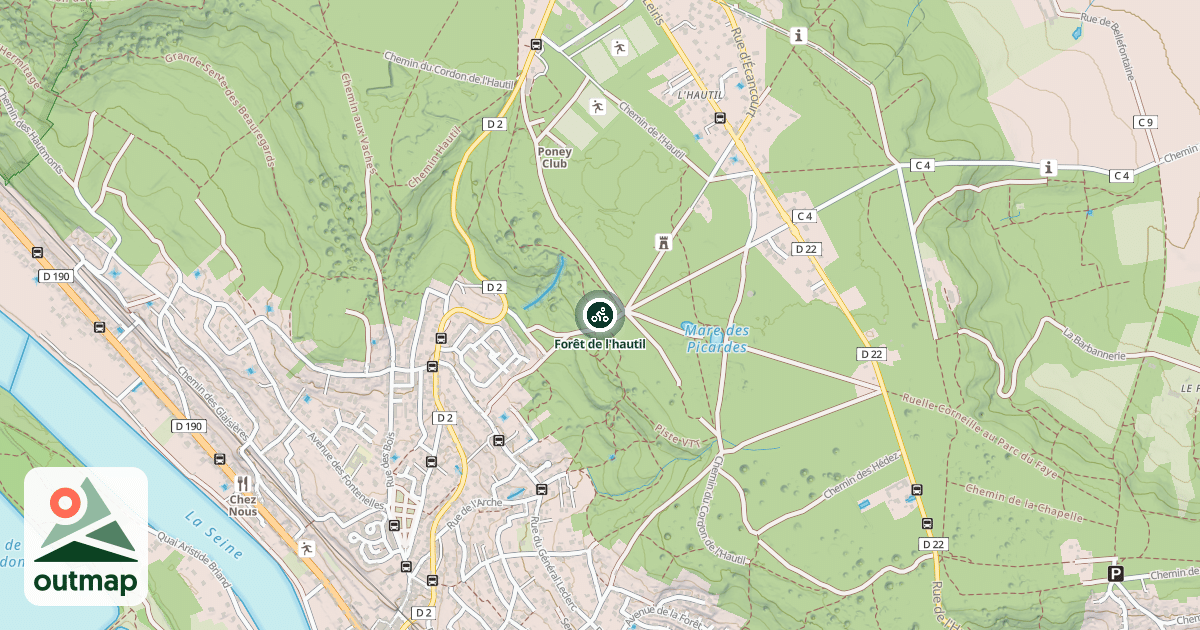 Map of Forêt de l'hautil