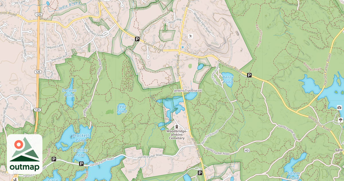 Map of Jenkins Traverse