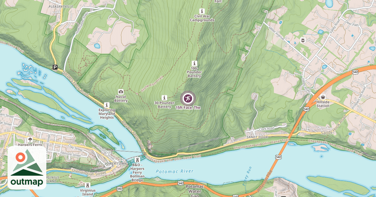 Map of 15ft Face, The