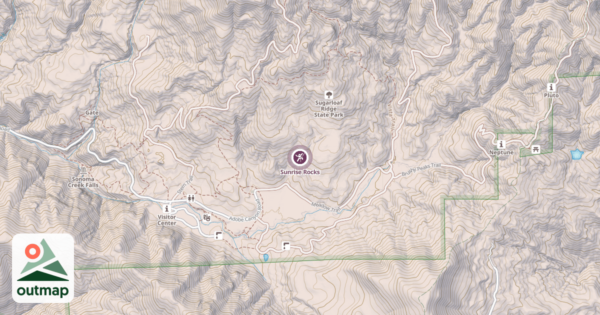Map of Sunrise Rocks