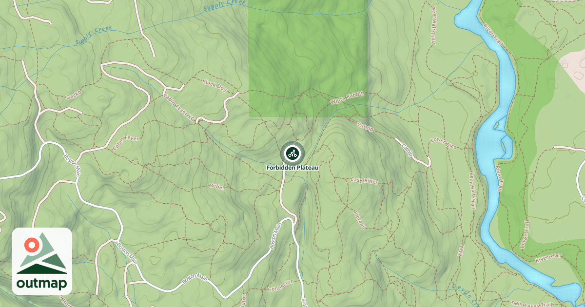 Map of Forbidden Plateau