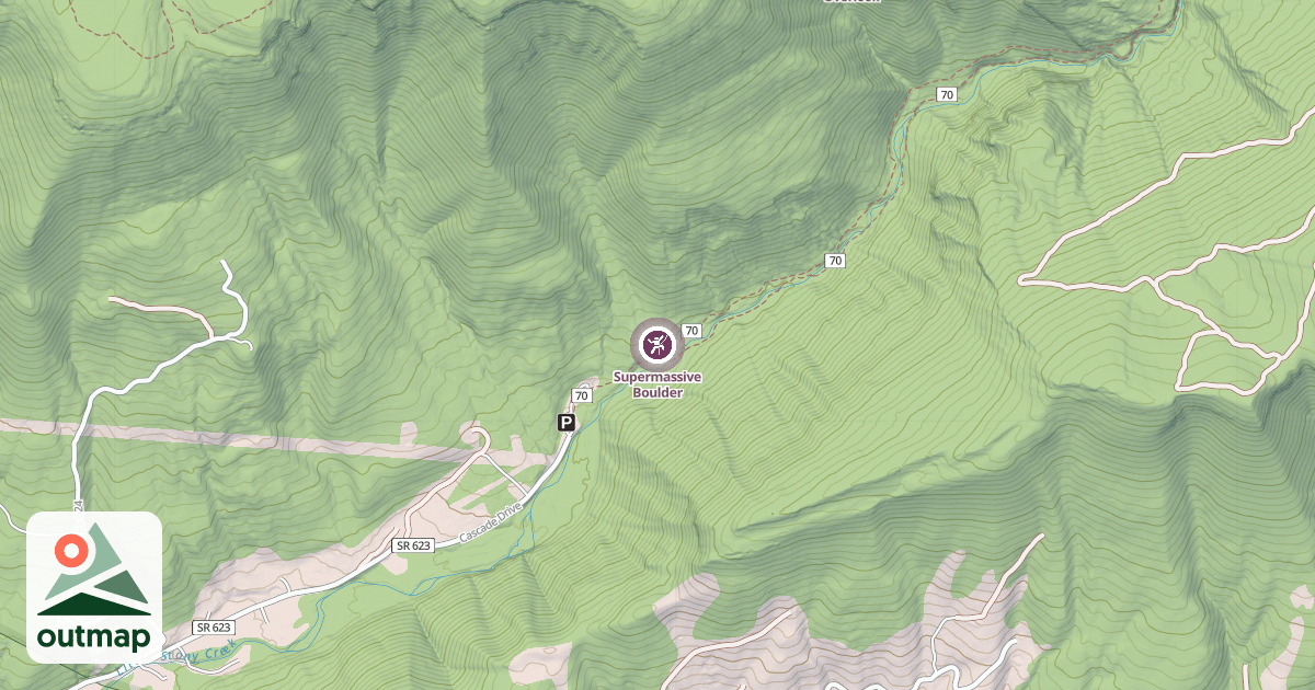 Map of Supermassive Boulder