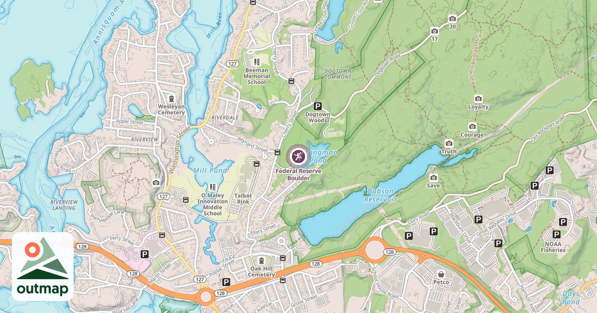 Map of Federal Reserve Boulder
