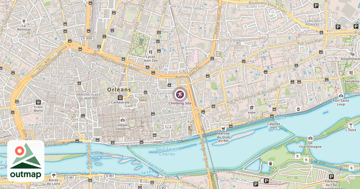 Map of Climbing Site