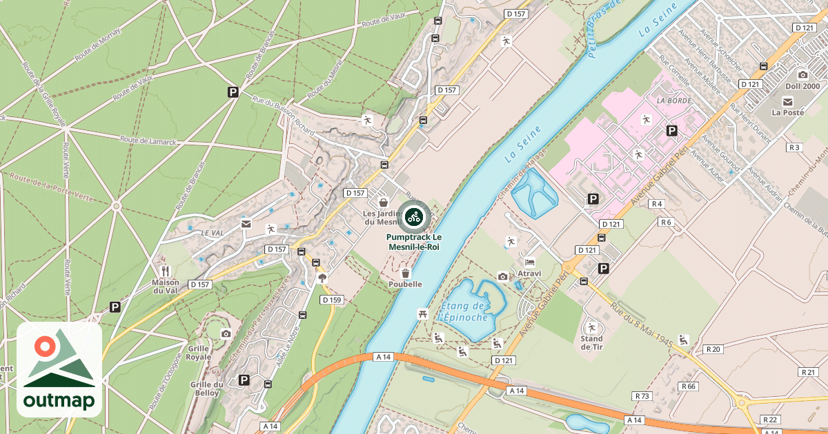 Map of Pumptrack Le Mesnil-le-Roi