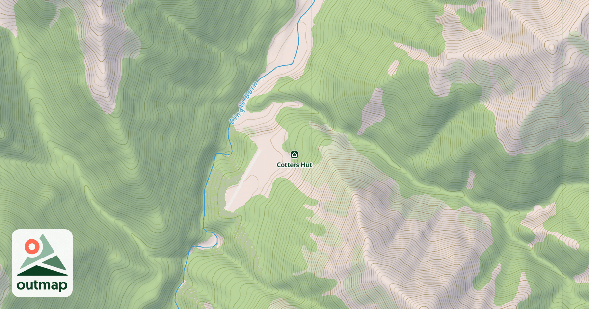 Map of Cotters Hut