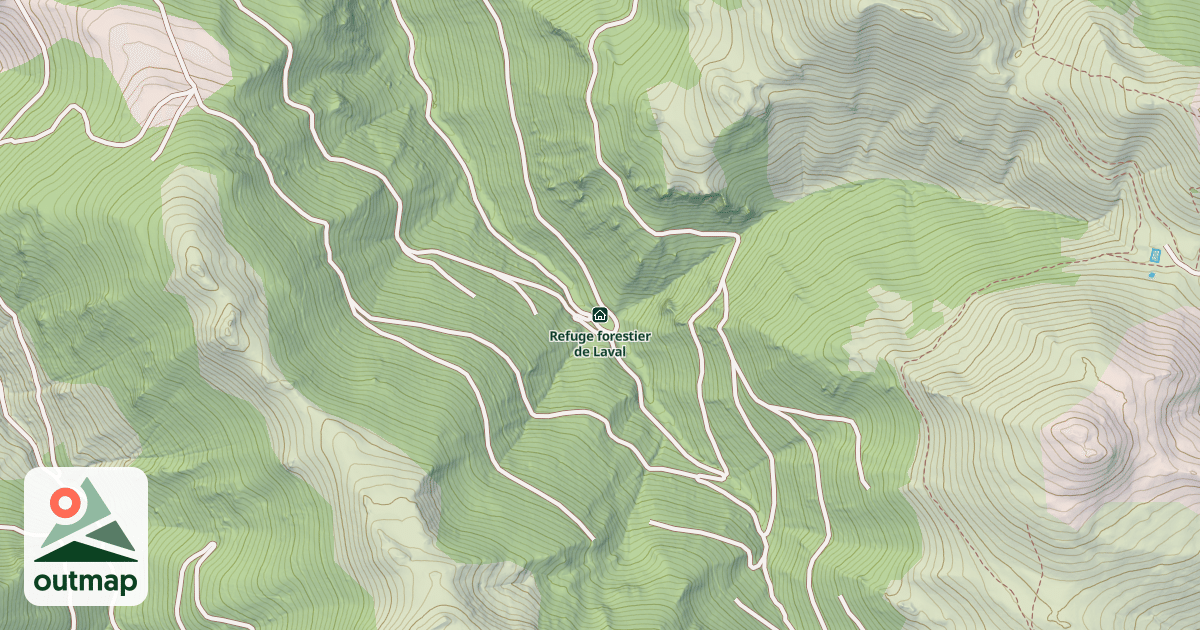 Map of Refuge forestier de Laval